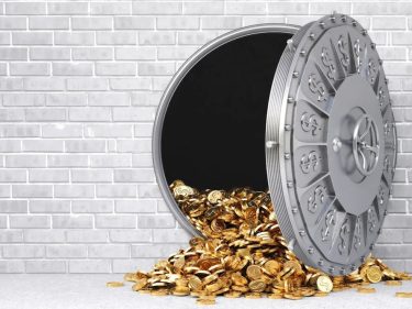 Coins in vault