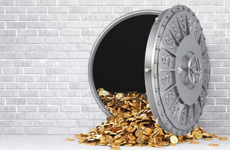 Coins in vault
